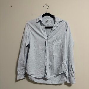Frank & Eileen Tee Lab Jersey Light Blue Cotton Top XS